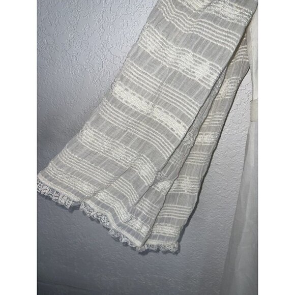 VINTAGE Wedding Dress Prairie Size Small Antique Lace Bridal Ladies Q - Picture 3 of 15